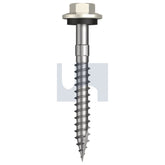 Hobsons - #12-11 x 50 Surfmist (Titania) -Cl4 As3566 + Scratchguard Type 17 Hex Head + Washer | Fs610-Sm (Pack Of 200)